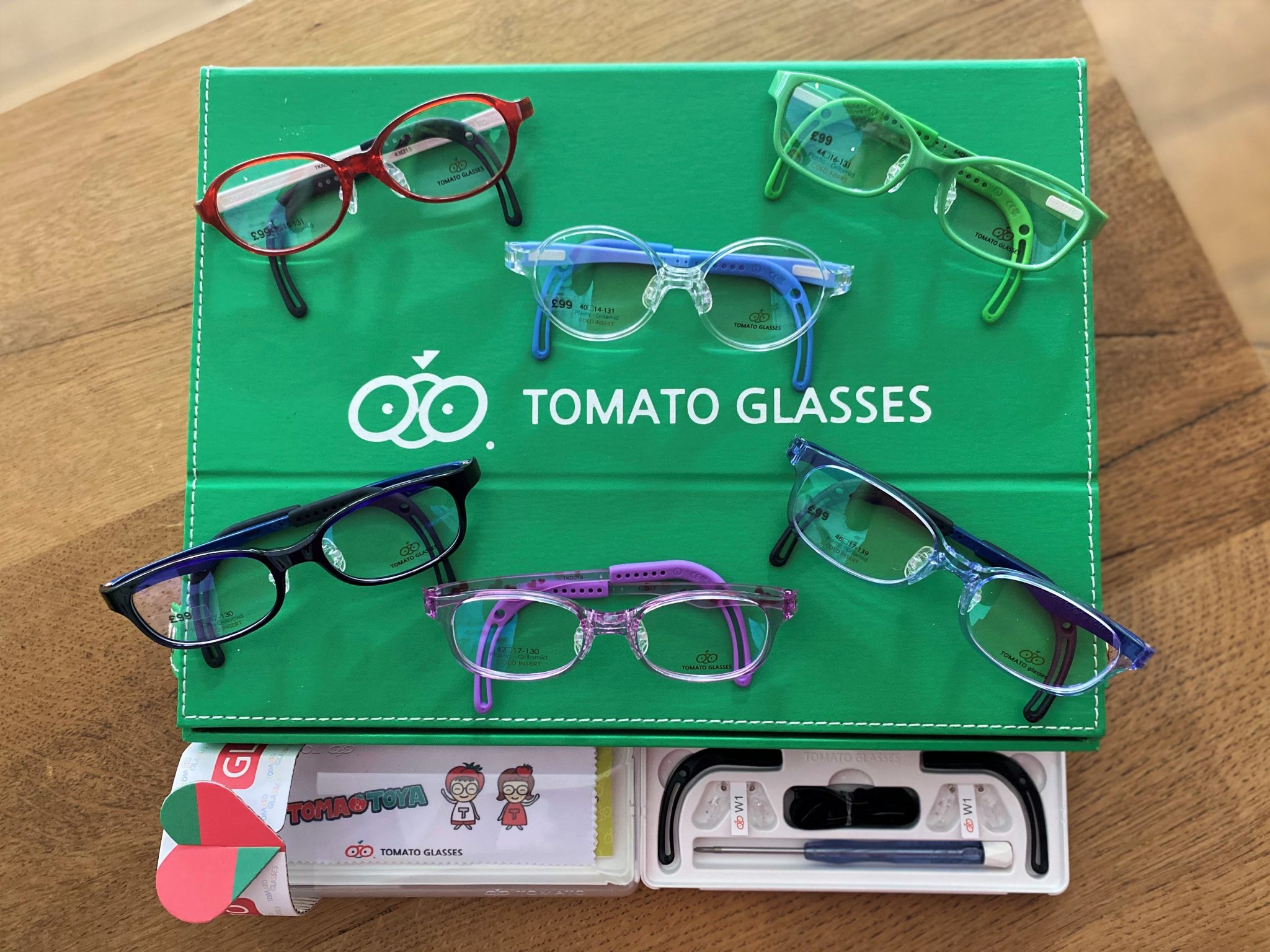 Tomato Glasses Eyewear Specialized for Children Finchley's Multi