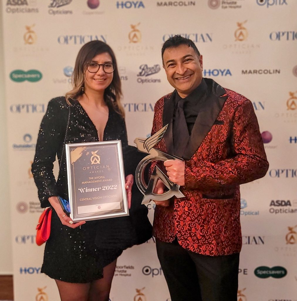 Central Vision Opticians in the Myopia Management Practice of the Year UK 2022
